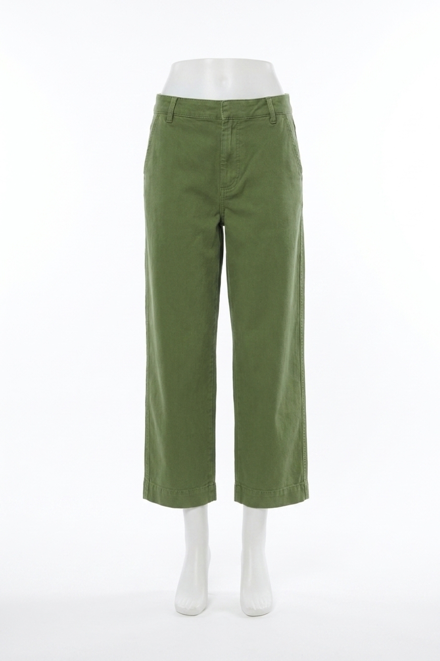 NEW CLOSED rovea cropped pants in army green